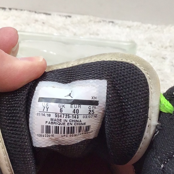 Nike Jordan 1 All Over Logo mid 7Y=8.5/9 - Picture 11 of 15